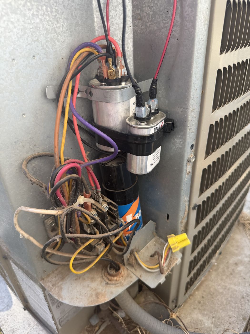 The service panel back on and the unit buttoned up and running